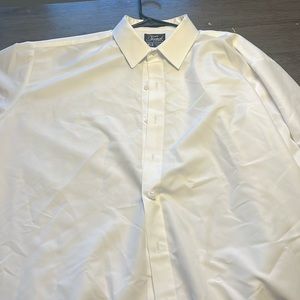 Jim’s formal wear white shirt button up XL5